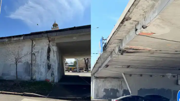 Состояние одного из мостов в Алматы озадачило казахстанцев