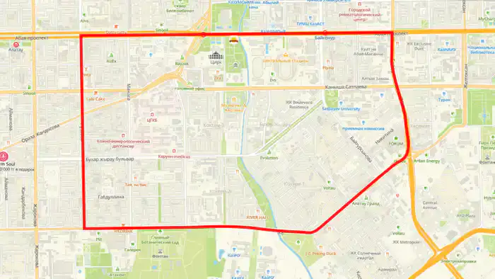 Скриншот карты