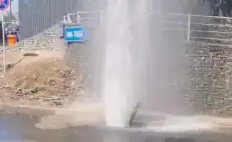 Кок-Тобе: фонтан вместо воды — авария в микрорайоне