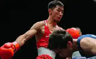 Казахстанец Махмуд Сабырхан одержал уверенную победу над мексиканцем Брайаном Оуэном Ортисом на чемпионате мира по боксу в Ливерпуле