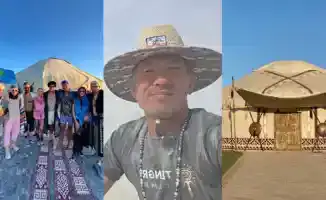 От степей Казахстана до пустынных горизонтов Невады: как казахская юрта стала символом единства на Burning Man