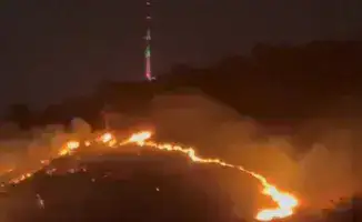 Пожар на склоне горы в Алматы: экстренные службы борются с огнем в микрорайоне Еремсай