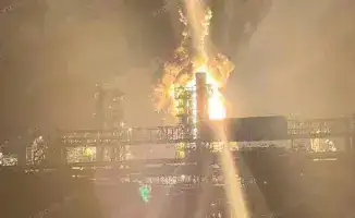 Атака украинских беспилотников на Киришский НПЗ в Ленинградской области 14 сентября