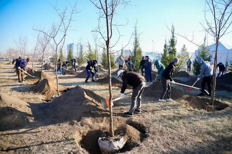 Более 1 млн зеленых насаждений высадят в Астане в текущем году (9)