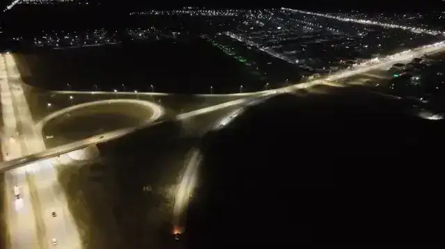 В Целиноградском районе продолжаются работы по развитию уличного освещения (3)