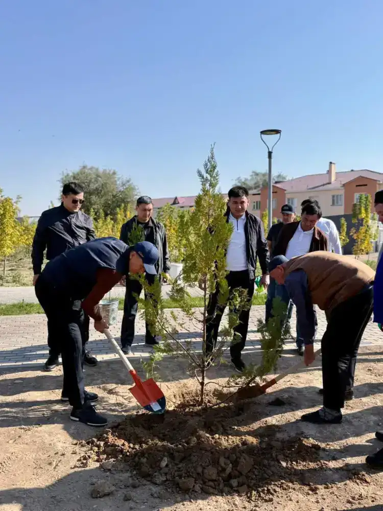 ТУРКЕСТАН: В САУРАНЕ ПРОШЕЛ МАСШТАБНЫЙ СУББОТНИК В РАМКАХ ЭТАПА «ЗЕЛЕНОЕ БУДУЩЕЕ» (2)