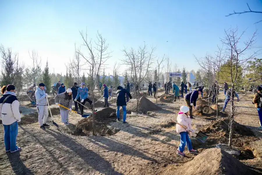 Более 1 млн зеленых насаждений высадят в Астане в текущем году (6)