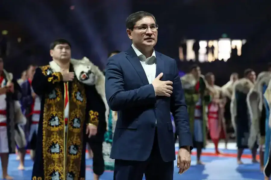 Астанада «Қазақстан барысы – 2025» XIV республикалық турнирінің ашылу салтанаты өтті (2)