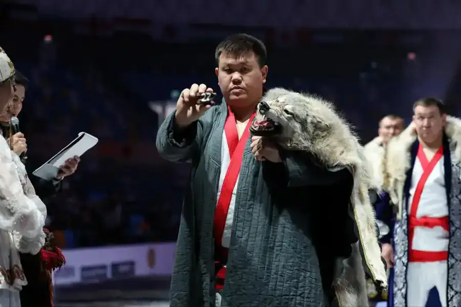 Астанада «Қазақстан барысы – 2025» XIV республикалық турнирінің ашылу салтанаты өтті (8)