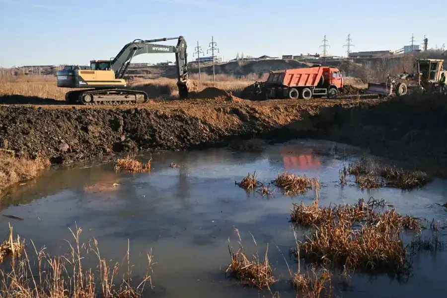 В Петропавловске завершаются все этапы строительства обводного канала (2)