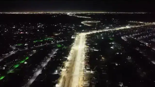 В Целиноградском районе продолжаются работы по развитию уличного освещения (5)