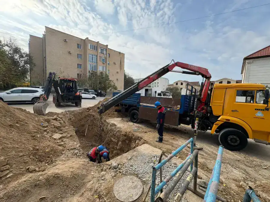 Аварийные участки теплосетей Актау – под особым контролем (5)