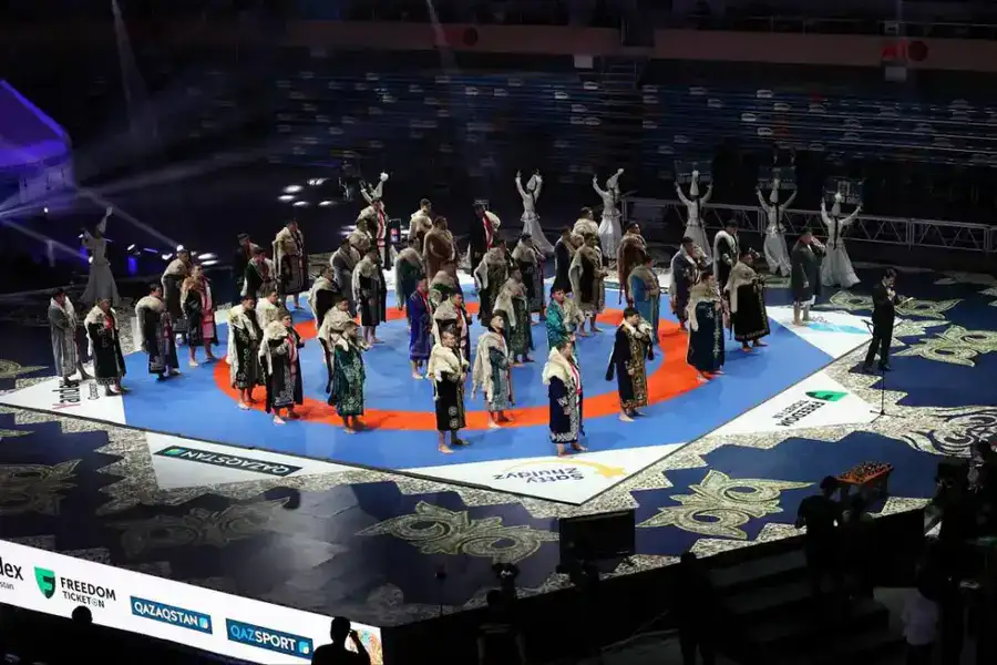 Астанада «Қазақстан барысы – 2025» XIV республикалық турнирінің ашылу салтанаты өтті (9)