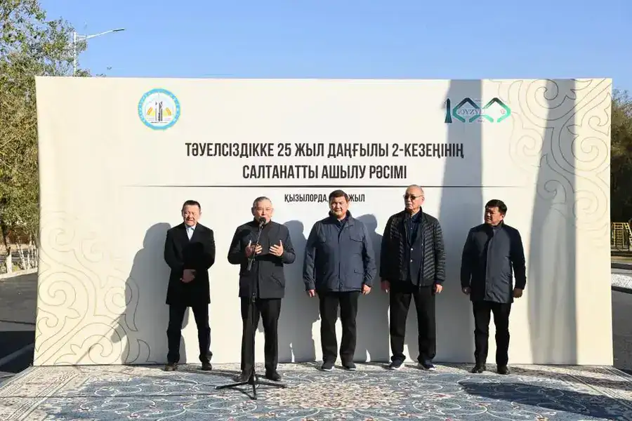 В Кызылорде завершен и сдан в эксплуатацию второй этап проспекта 25 лет Независимости (7)