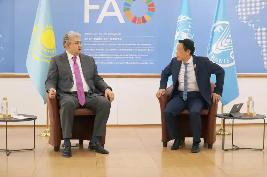 Глава МИД Казахстана провёл встречу с Генеральным директором ФАО и принял участие в открытии комнаты «Казахстан» (5)