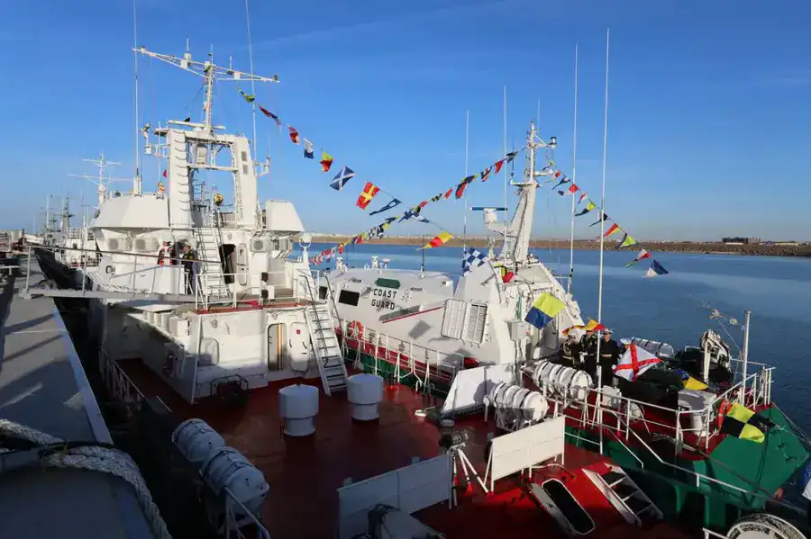 В Мангистауской области на службу заступил новый корабль береговой охраны (10)