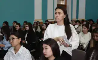 Студенты активно участвуют в повышении осведомленности о кибербезопасности в Западно-Казахстанской области