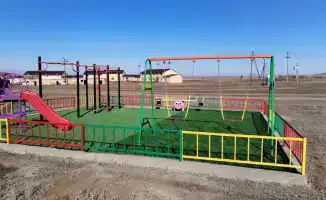 Новая детская игровая площадка в селе Кокпекты: создание безопасного пространства для игр и общения детей
