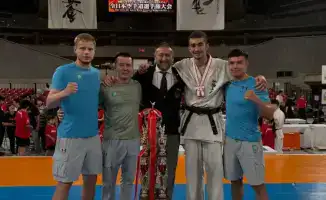 Анджей Кинзерский первый иностранный чемпион Японии по шинкиокушинкай каратэ