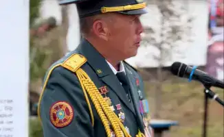 В Атбасаре открыт мемориал в честь 17 военнослужащих, павших на таджико-афганской границе