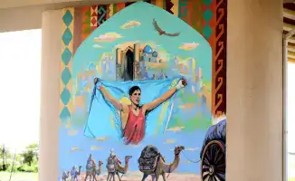 Конкурс муралов в Туркестане: художники вносят вклад в эстетическое преображение города