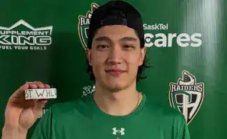 Казахстанец Алишер Саркенов забросил дебютную шайбу за Принс-Альберт Рейдерз в WHL