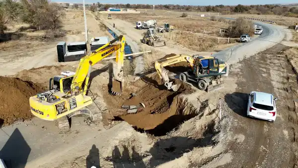 Работы по бетонированию канала «Найман» завершены в Туркестанской области (7)