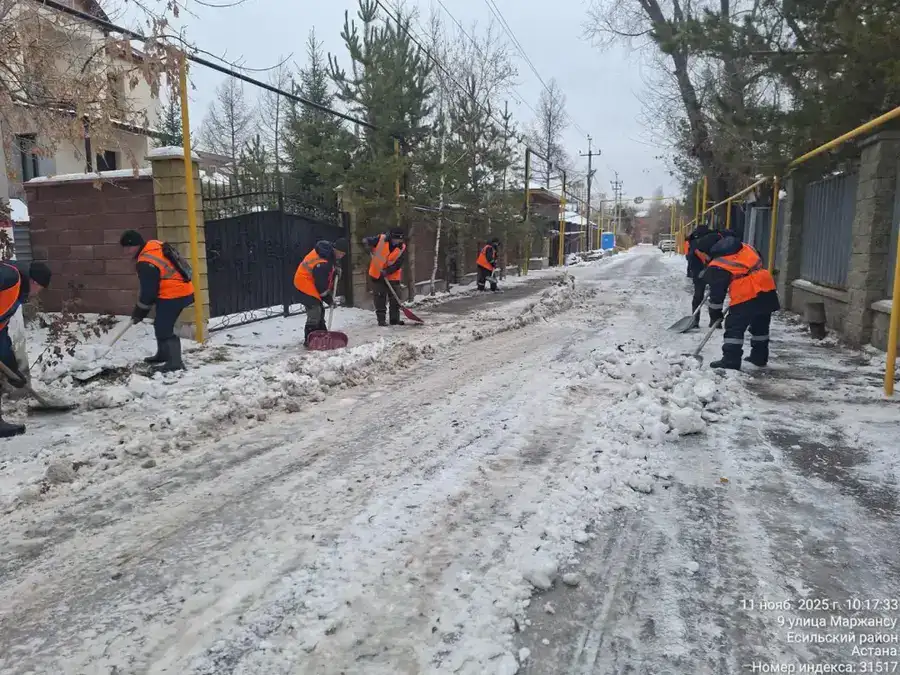 Более 3000 тонн техсоли и 14 000 рейсов: коммунальщики Астаны работают круглосуточно (4)