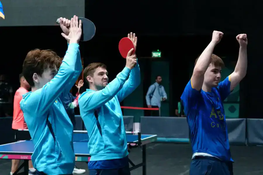 Сборная Казахстана по настольному теннису — победитель VI Игр исламской солидарности (3)