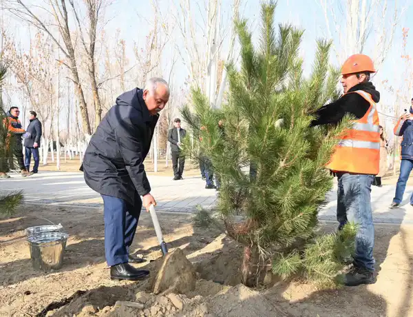 Ветераны приняли участие в церемонии посадки деревьев в рамках программы «Таза Қазақстан» (5)