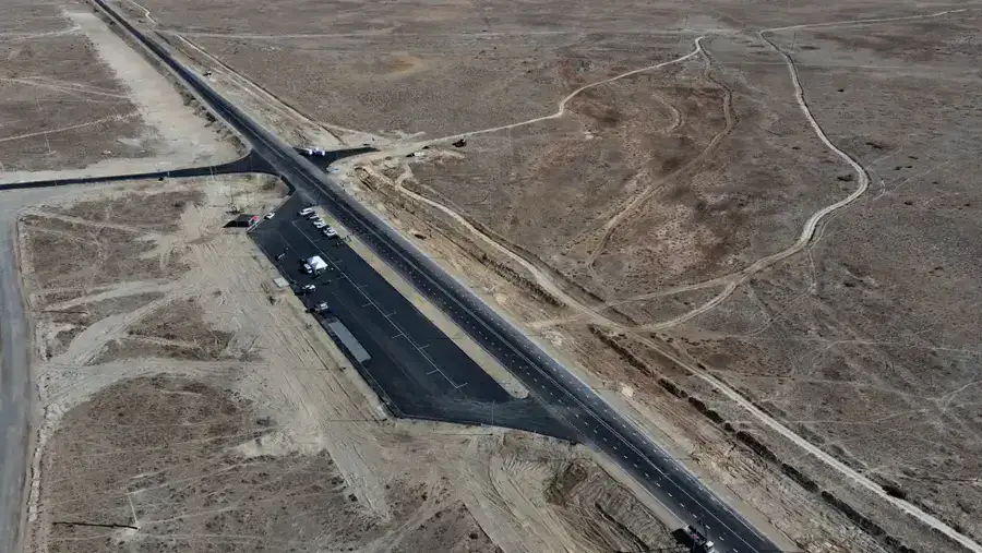 На трассе "Атырау–Астрахань" ведется обновление участка длиной 616–621 км (2)