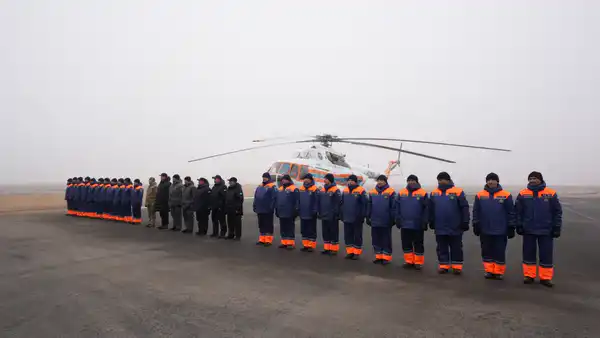В области Ұлытау введён в эксплуатацию первый авиационный отряд МЧС Казахстана (9)