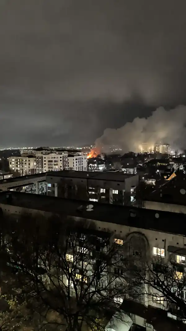 Пожар в Алматы