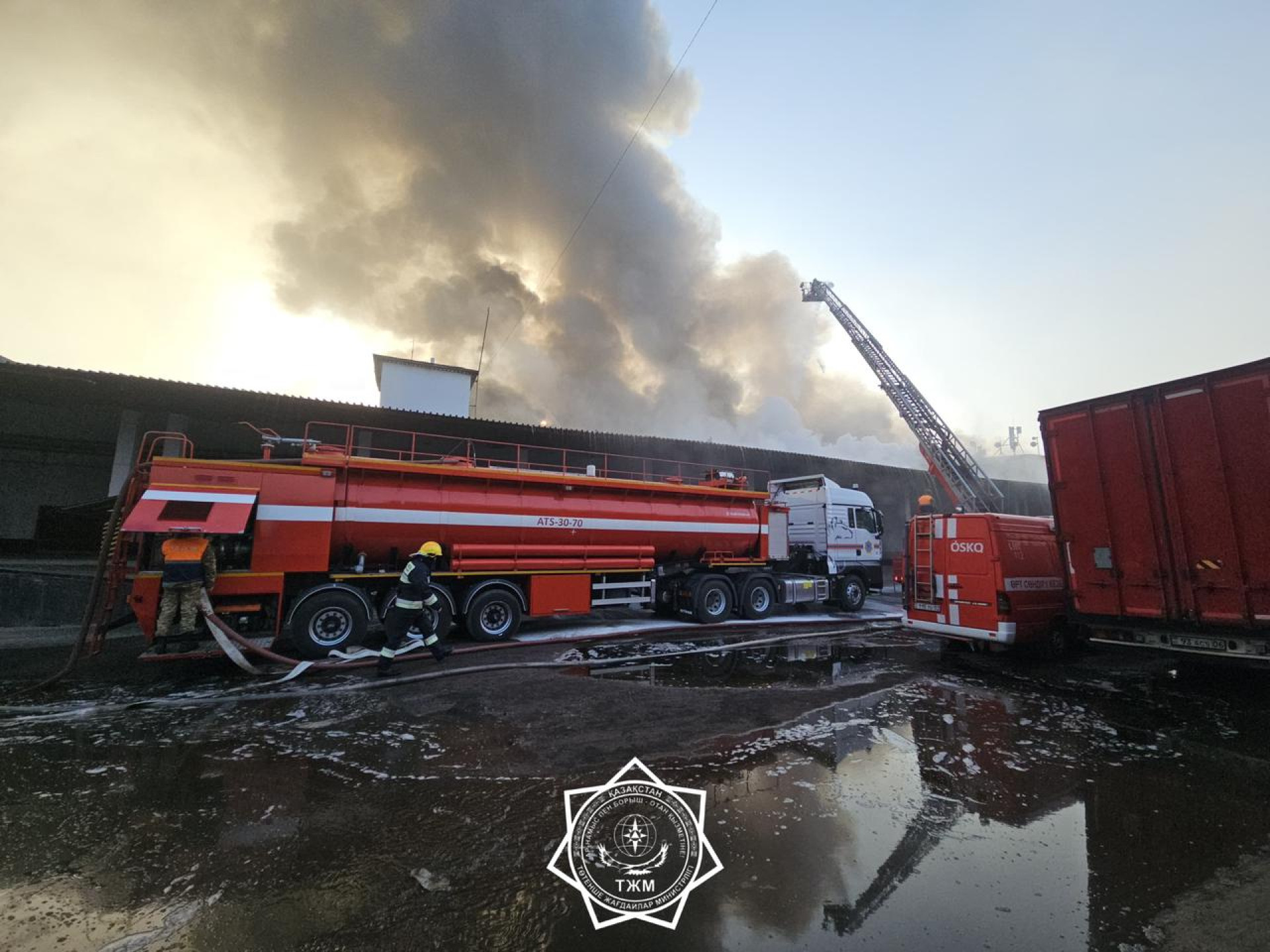 пожар в Алматы