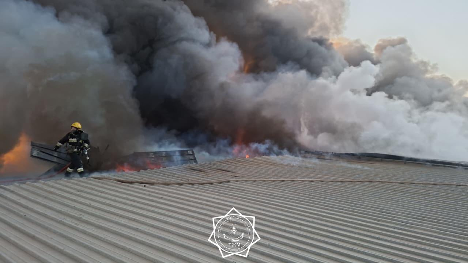 пожар в Алматы