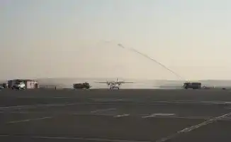 Шымкент встречает третий самолет для МЧС