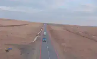 На опасных участках дорог Карагандинской области установлены сигнальные маяки для повышения безопасности водителей