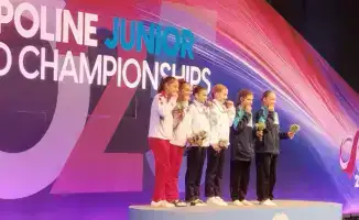 Юная батутистка из Караганды Александра Лямкина завоевала бронзовую медаль на мировом первенстве в Памплоне