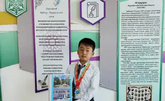 В Отырарском селе Маякум школьники создали "говорящую книгу"