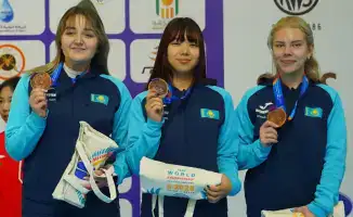 Женская сборная Казахстана завоевала бронзовую медаль на чемпионате мира по пулевой стрельбе