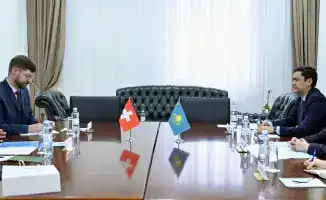 В Министерстве иностранных дел Казахстана завершилась встреча заместителя министра Армана Исетова и посла Швейцарии Салмана Бала