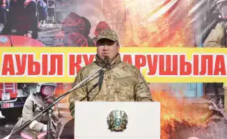 Открытие нового пункта пожаротушения в селе Жуантобе