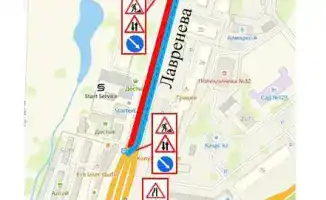 Ограничение движения на ул. Лавренева в Алматы: работы по устранению просадки асфальта