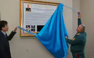 Открытие аудитории в честь военного учёного Каната Толенгутова на факультете Национальной гвардии