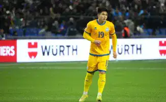 Сатпаев: первый гол за Казахстан в битве с Бельгией