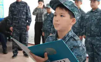 Специализированный класс Жас сақшы в Бухар-Жырауском районе воспитание юных стражей порядка