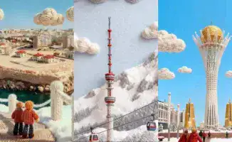 Казахстанские города в формате амигуруми: Алматы, Астана и Актау преобразились благодаря креаторам и искусственному интеллекту