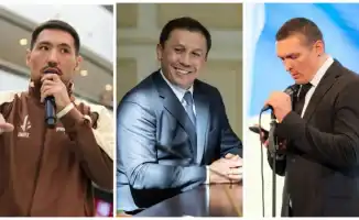 Известные чемпионы мира по боксу Александр Усик и Жанибек Алимханулы поздравили Геннадия Головкина с назначением в президенты World Boxing