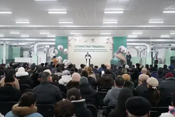 В ТУРКЕСТАНЕ ЗАПУЩЕН ХЛОПКОВЫЙ АГРОПРОМЫШЛЕННЫЙ КОМПЛЕКС ПО ПРОИЗВОДСТВУ ТЕКСТИЛЯ ПОЛНОГО ЦИКЛА (2)