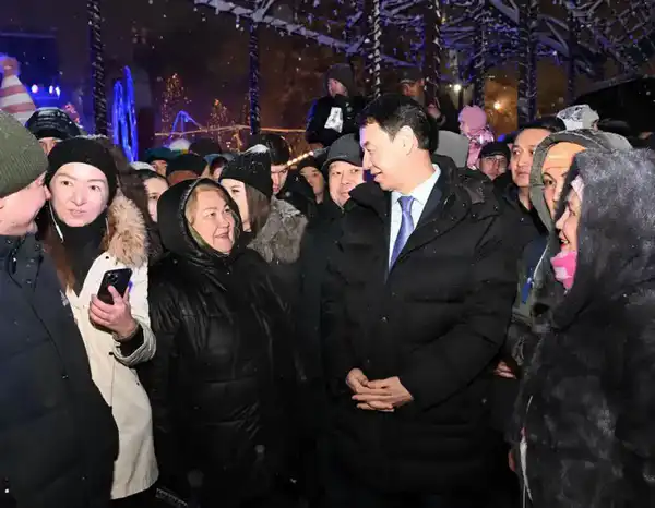 В Алматы зажгли главную новогоднюю ёлку (8)